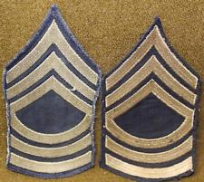 WW II US ARMY TECH SARGEANT EMBROIDERED RANK CHEVRON PATCH picture