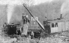 S D Sherick Lumber Co Logging Crane Richford West Virginia WV - Reprint picture