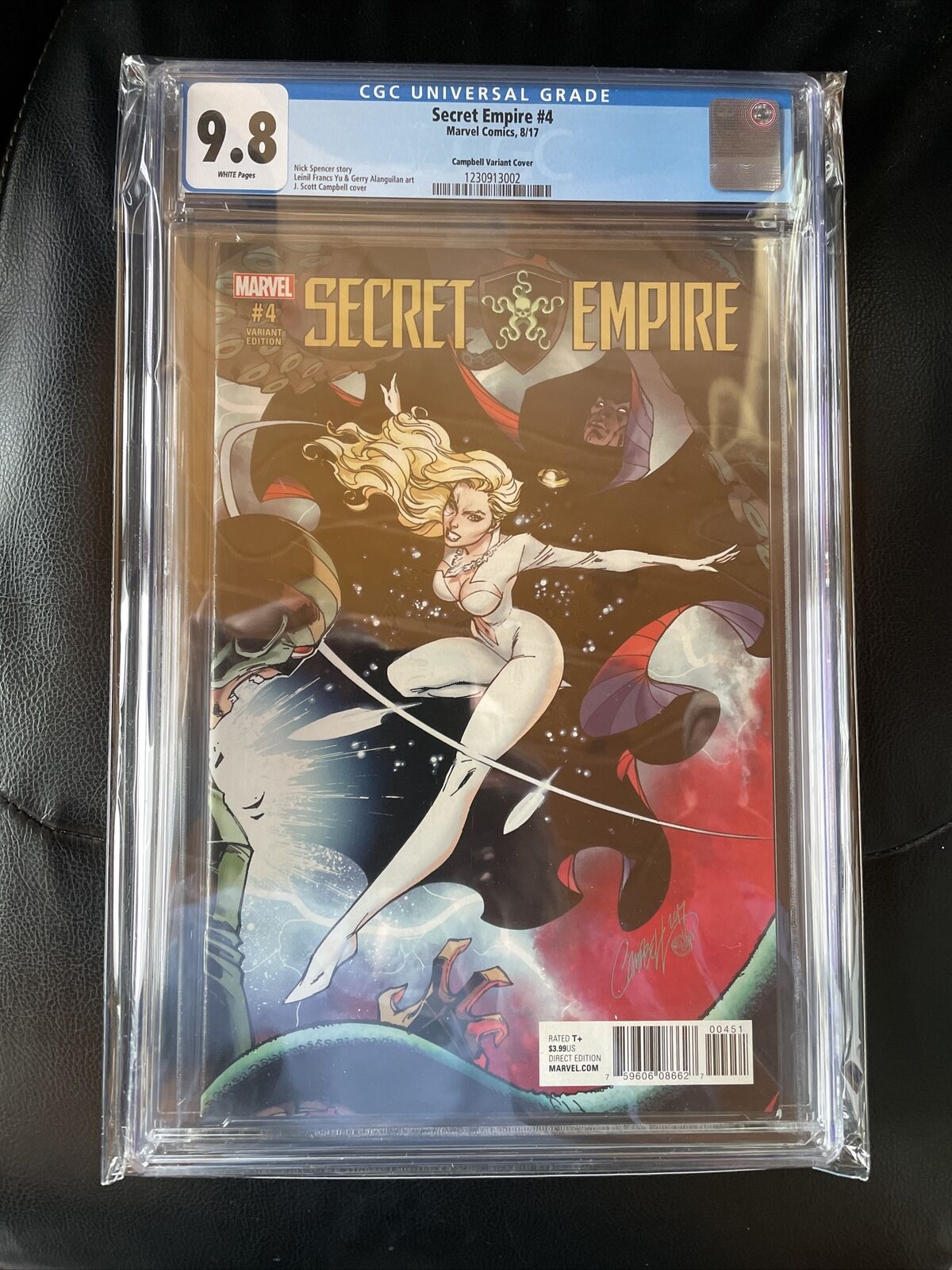 Secret Empire #4 Marvel Comics J. Scott Campbell Variant CGC 9.8