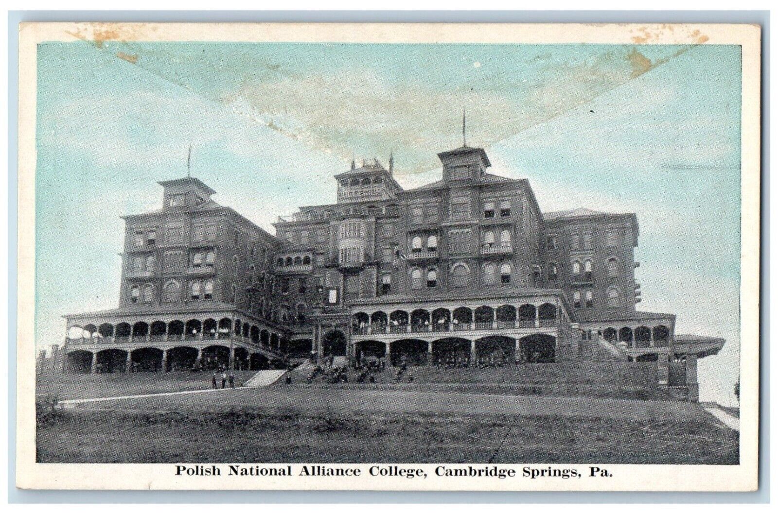 Cambridge Springs Pennsylvania PA Postcard Polish National Alliance College