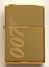 Zippo Windproof James Bond 007 Lighter With Logo, Solid Brass, 62043, New In Box picture