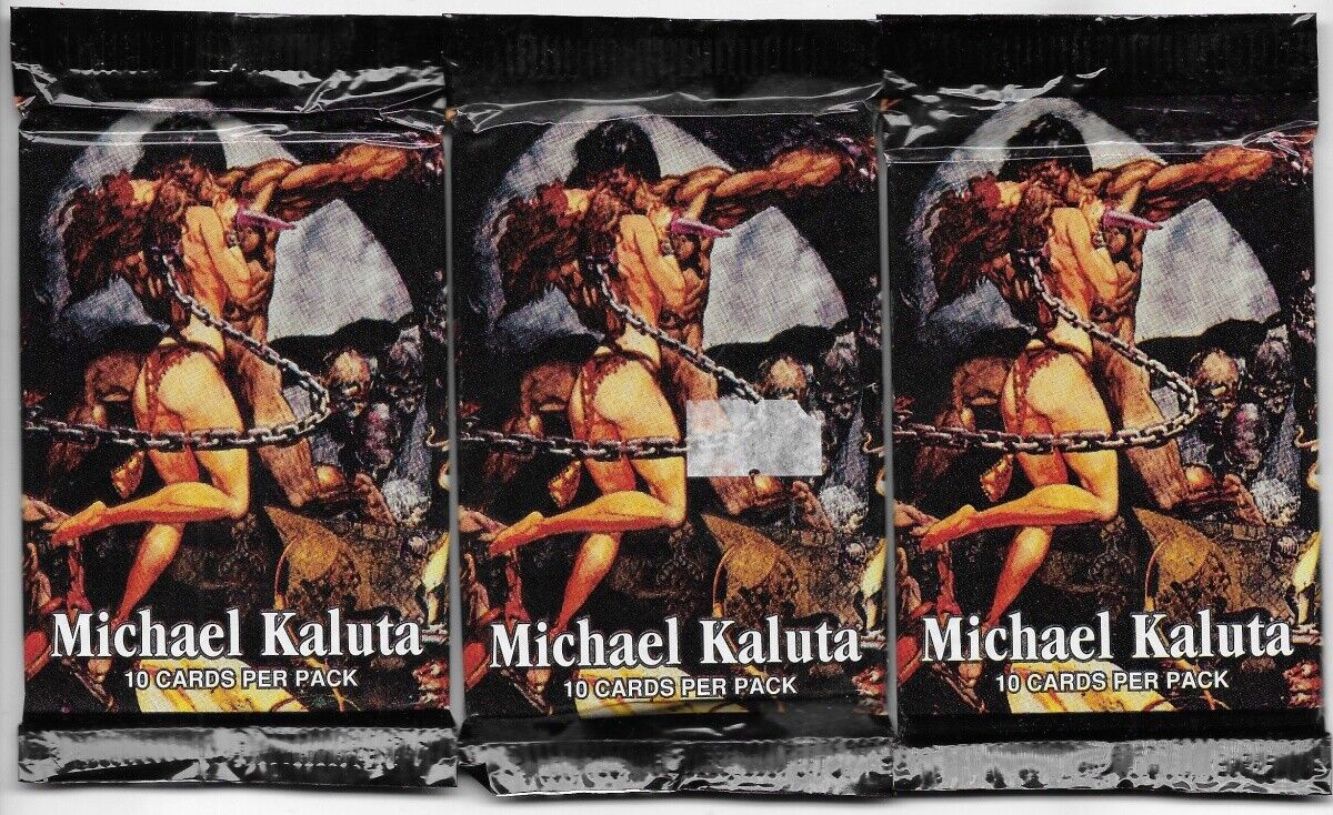 Michael Kaluta Sci-Fi Fantasy Art Trading Cards 3 SEALED UNOPENED Packs 1994 FPG
