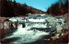 Rapids Ottauquechee River Vermont Quechee Gorge Waterfall Postcard VTG UNP  picture