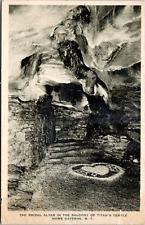 Postcard NY Howe Caverns - Bridal Altar n the Balcony of Titan's Temple picture