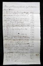1861 antique DUMMERSTON VT handwritten TOWN WORK RECEIPT wordon dutton HISTORY picture