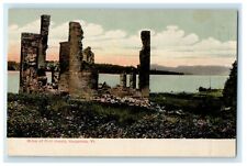 c1905 Ruins Of Fort Cassin Vergennes Vermont VT Unposted Antique Postcard picture