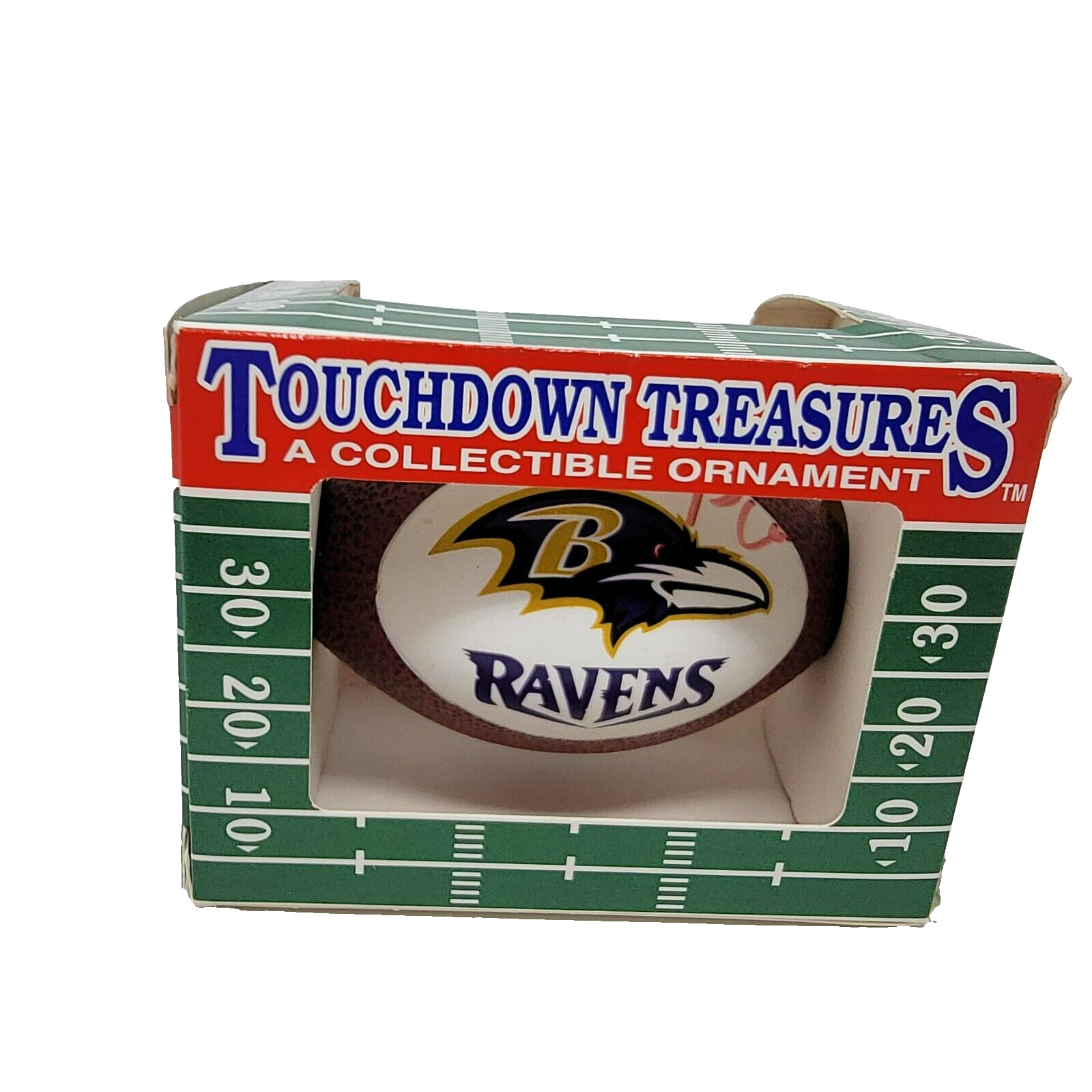 Baltimore Ravens Christmas Ornament Touchdown Treasures Signed Stoney Case #10