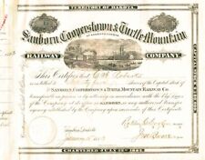 Sanborn, Cooperstown and Turtle Mountain Railway Co. - Railroad Stock Certificat picture