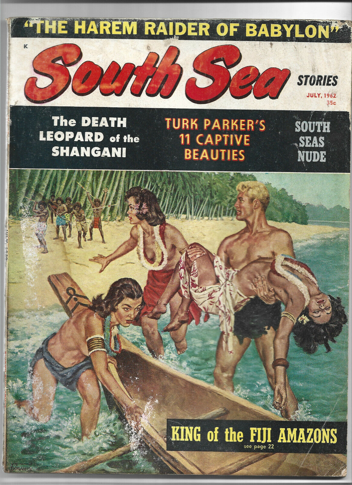South Sea Stories Magazine July 1962 Bondage Torture Action Pulp GGA