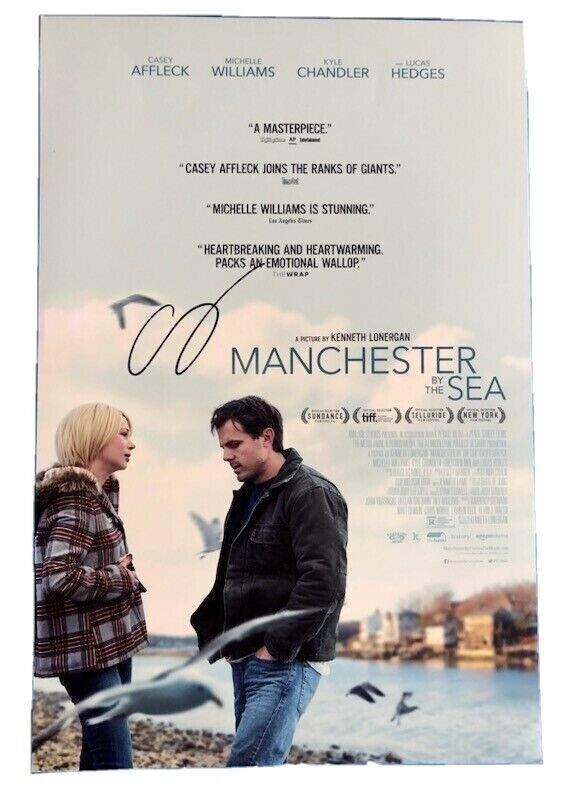 CASEY AFFLECK Signed Autographed 16x20 MANCHESTER BY THE SEA Poster Photo COA