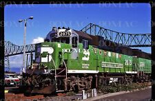 Burlington Northern-BN EMD GP38-2 #2075. Astoria (OR). Original Slide 1990. picture