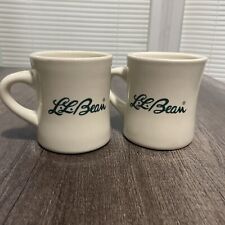 L.L.Bean Coffee Mug Vintage - Script Logo - Westford China USA - Set Of 2 EUC picture