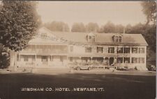 Newfane, VT - RPPC Windham County Hotel - Vintage Vermont Real Photo Postcard picture