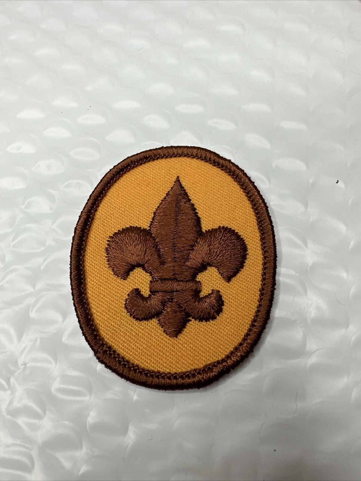 1970\'s Scout Rank clear plastic back BSA Position Patch
