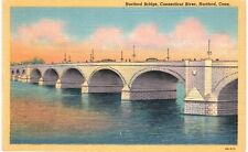 Hartford Bridge Linen Yellow 1940 CT  picture