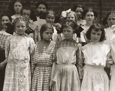 1911 CHILD LABOR Danville va Young Girls who Roll Cigarettes PHOTO  (187-F) picture