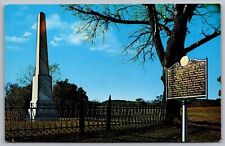Hubbardton Vermont Revolutionary Battle Monument Historic Chrome Postcard picture