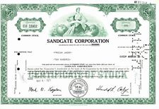 Sandgate Corporation - Original Stock Certificate - 1971 - CU1002 picture