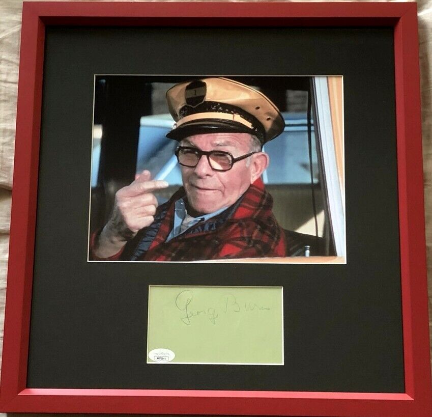 George Burns autographed signed autograph matted framed w/ Oh God 8x10 photo JSA