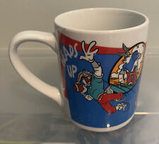 Bugs Bunny Looney Tunes S03 Gibson Coffee Mug Football Vintage Blue Cartoons 90s picture