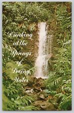 Postcard Scenic Waterfall Psalm John 4:14 picture