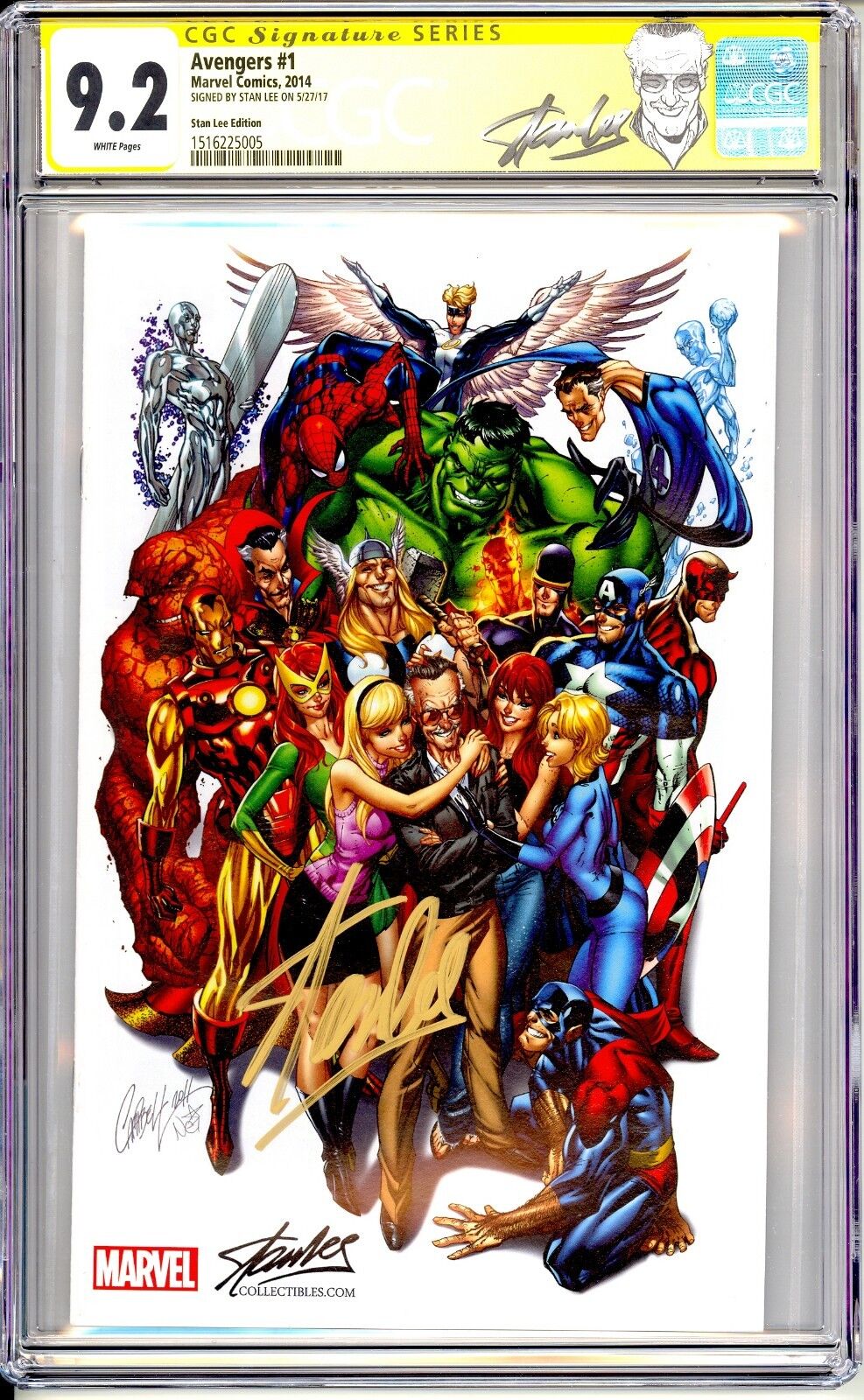 AVENGERS 1 SCOTT CAMPBELL VARIANT SDCC STAN LEE EDITION CGC SS 9.2 RARE STAN LEE