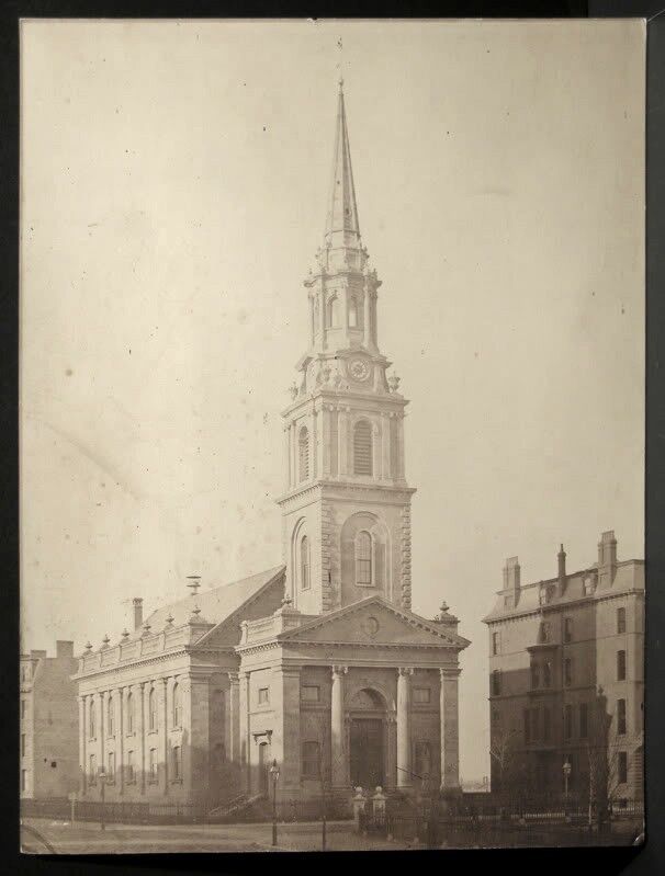 1862 Albumen Print Josiah Johnson Hawes Arlington Street Church Boston Mass
