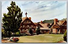 Stowe Vermont Trapp Family Lodge Scenic Landmark Front View Chrome Postcard picture