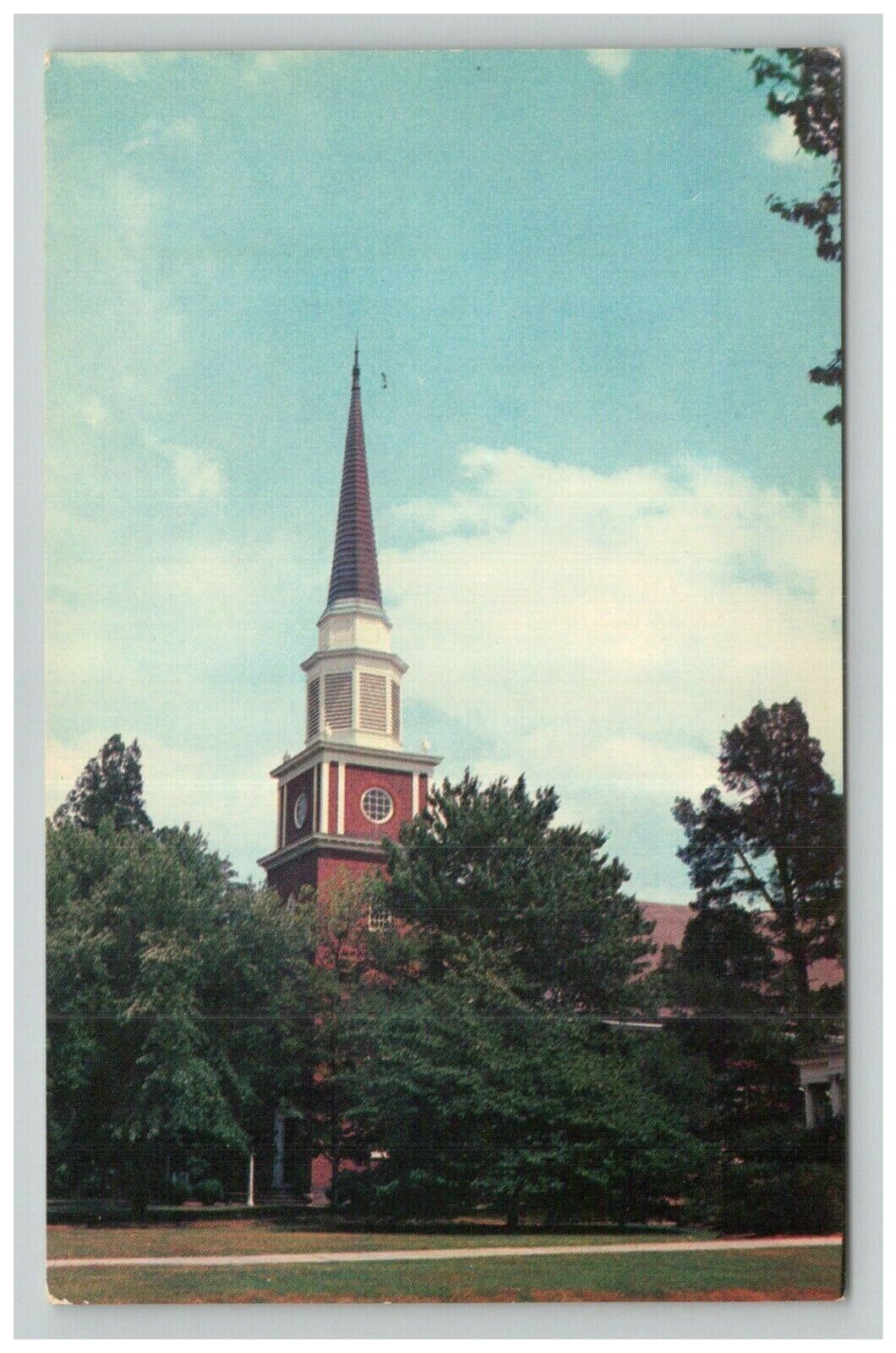 Postcard VA West End Baptist Church Religion Street View Suffolk Virginia