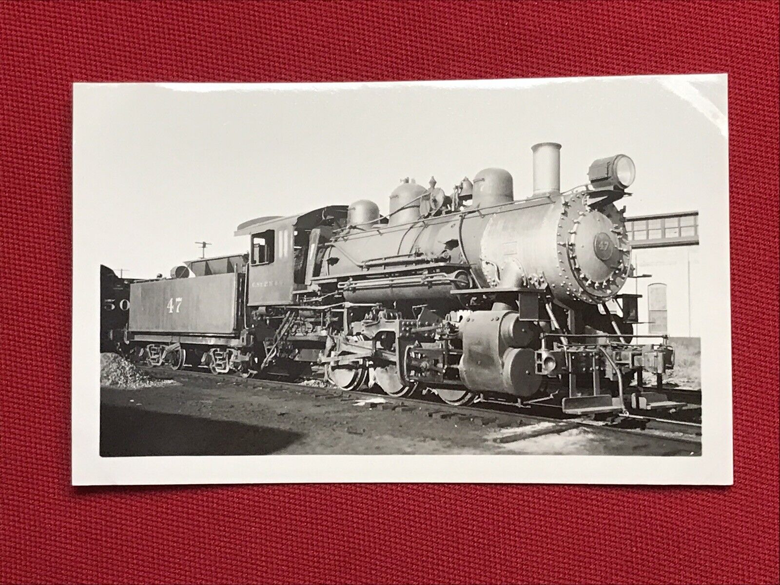 Chicago St Paul Minneapolis & Omaha Railway Locomotive 47 Antique Photo 