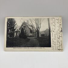 Vintage Postcard Home Of The Late U.S. Senator Justin Morrill, Strafford Vermont picture