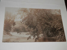 WAITSFIELD VT - 1908 REAL PHOTO POSTCARD - MAD RIVER - WASHINGTON COUNTY picture