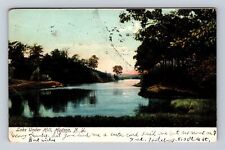 Hudson NY- New York, Lake Under Hill, Antique, Vintage c1907 Postcard picture