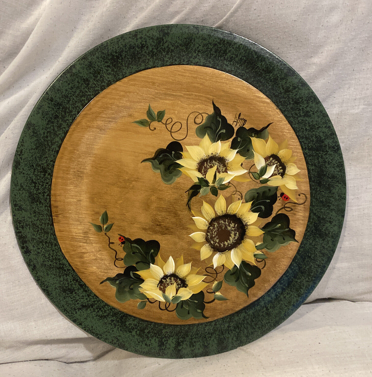Woodzels by Wetzels Saxtons River,VT Hand Painted Wood Serving Tray Wall Art 15”