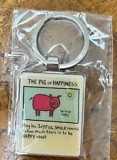 Edward Monkton The Pig of Happiness Keychain picture