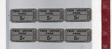 Vintage Lot Twin Grove Park Pine Grove Pennsylvania 5c tickets  picture