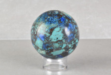 Chrysocolla with Azurite Sphere from Peru  4.9 cm  # 19539 picture