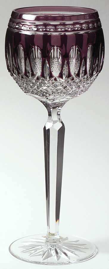 Waterford Crystal Clarendon Amethyst Purple Wine Hock Glass 1911394