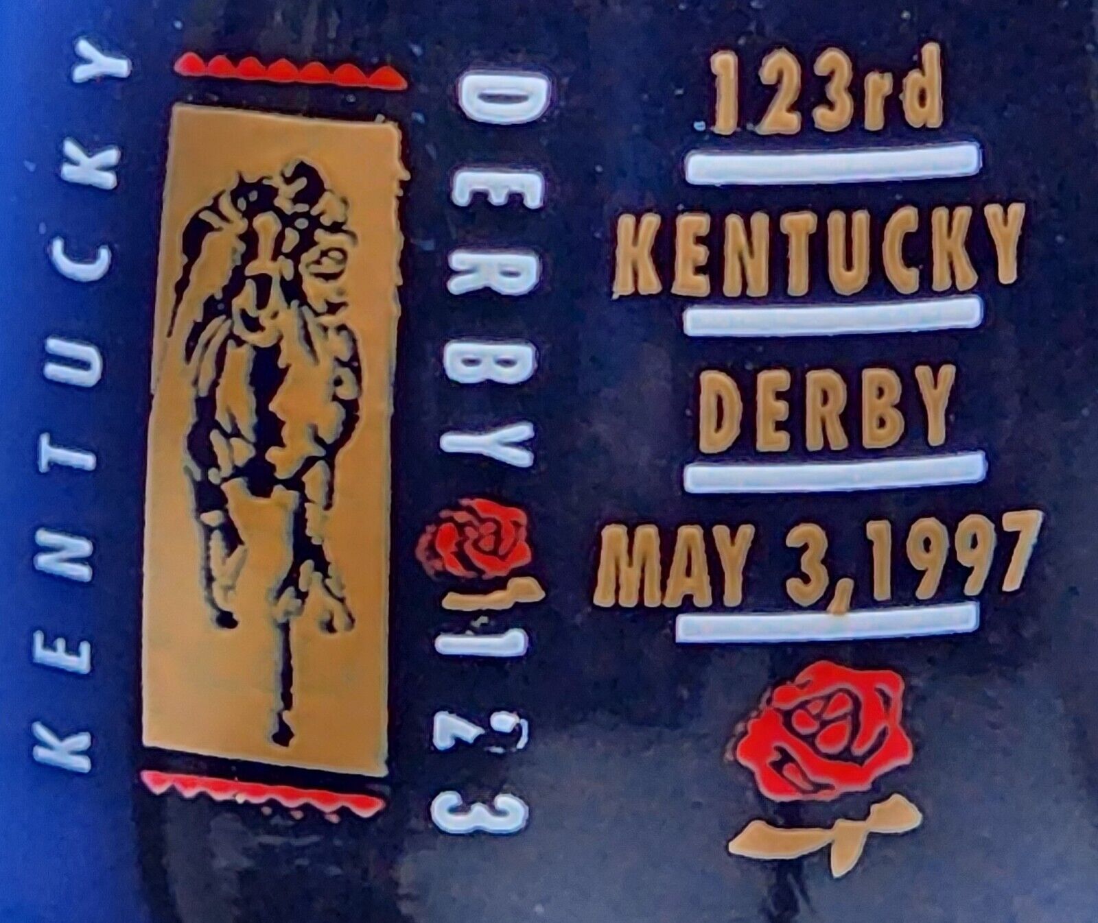 1997 Kentucky Derby 123 - May 3 - Coca-Cola Commemorative Bottle 8oz