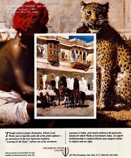 EDWIN LORD WEEKS Art Gallery Exhibit ~ Leaving for the Hunt ~ VTG PRINT AD 1984 picture