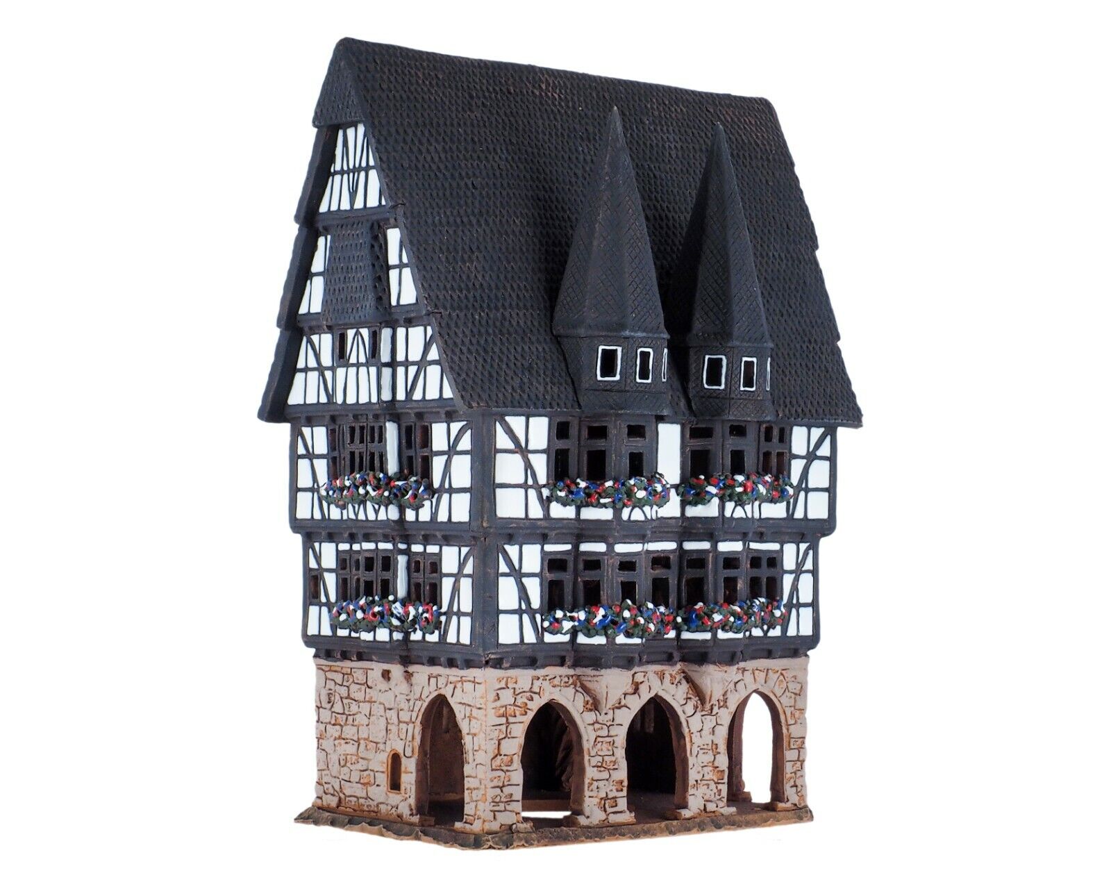 Handmade miniature house replica of the original Town Hall in Alsfeld Tiny House