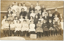 Colchester, IL Illinois 1912 RPPC Postcard, Room 2 School Class picture