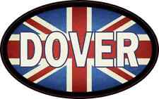 4in x 2.5in Oval UK Flag Dover Sticker Car Truck Vehicle Bumper Decal picture