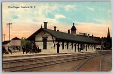 Goshen, New York NY - Erie Railway Depot Station - Vintage Postcards - Unposted picture