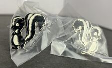 Lockheed Martin Skunk Works Cufflinks Silver With Black And White Skunk NOS USA picture
