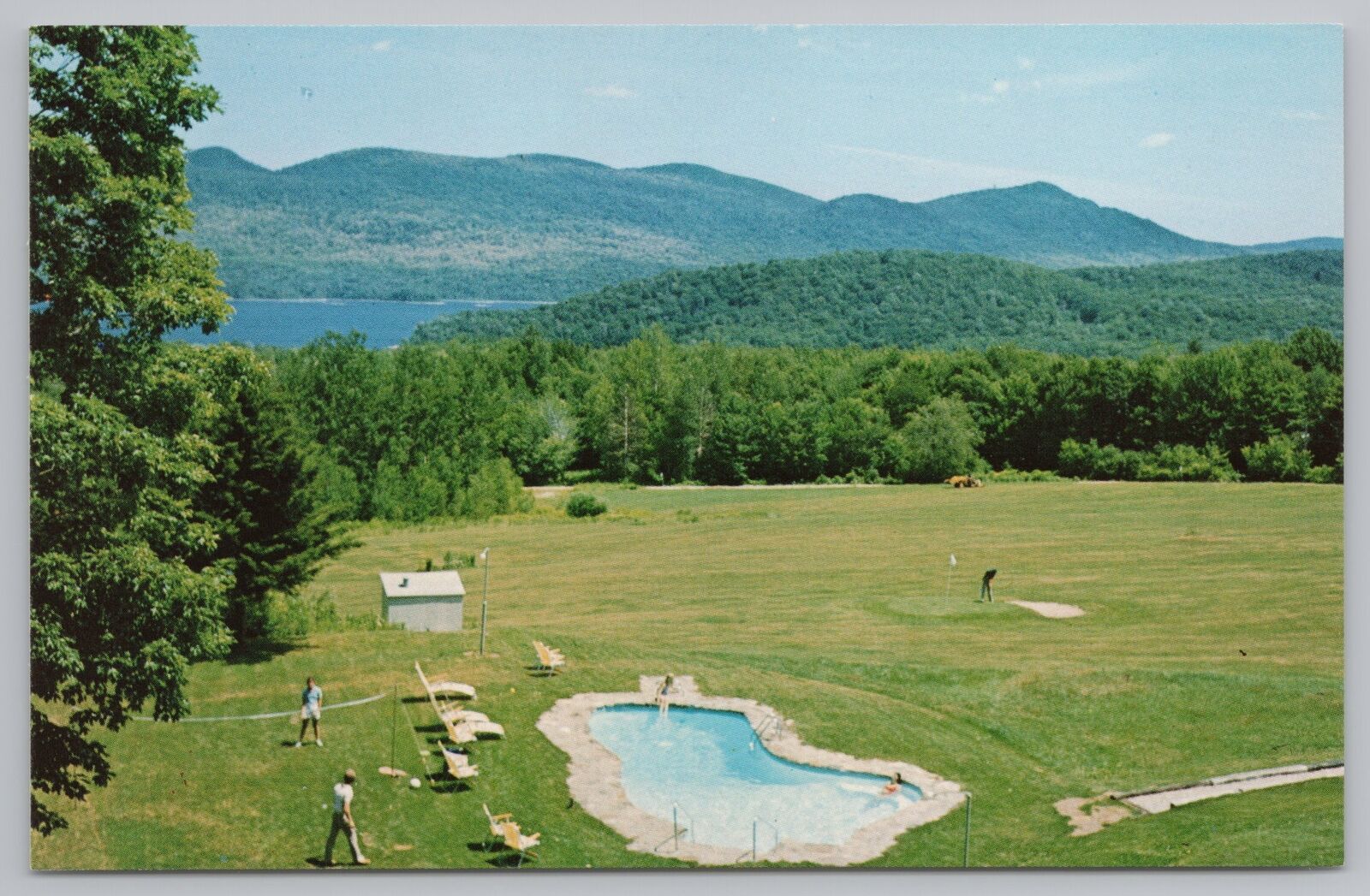 Roadside~Chittenden Vermont~Mountain Top Inn~Golf Course~Vintage Postcard
