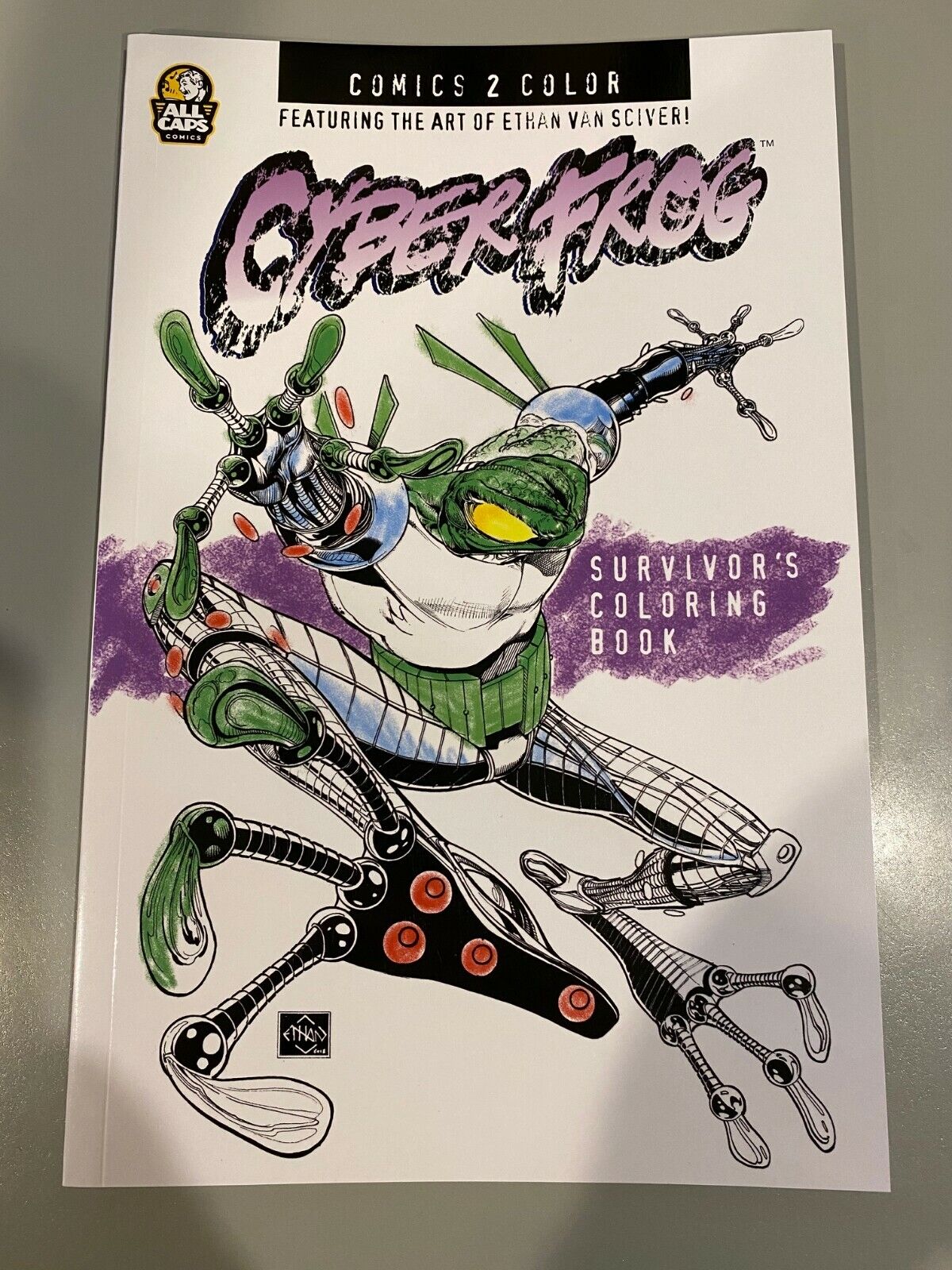 CYBERFROG: SURVIVORS COLORING BOOK Adult coloring book