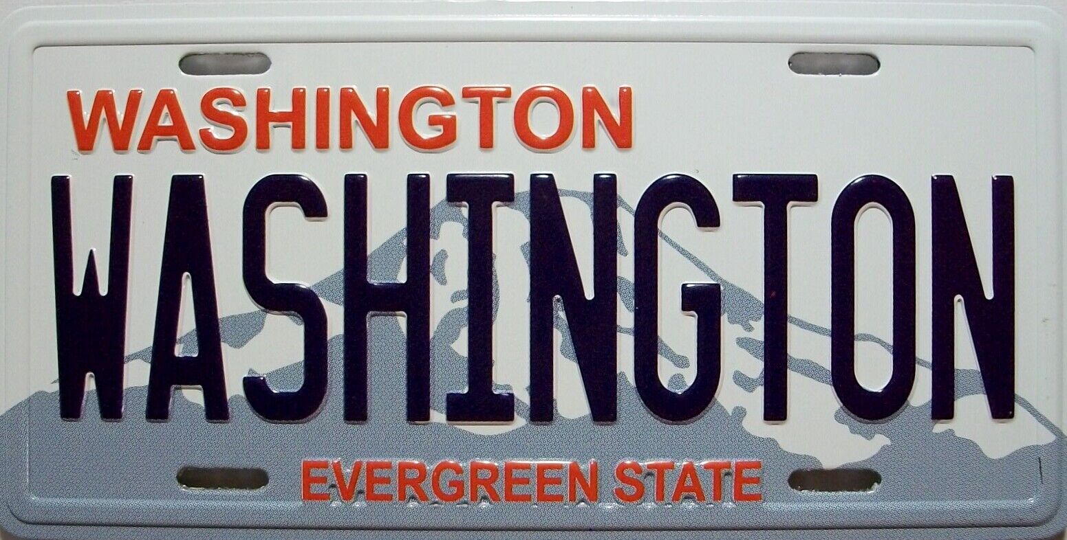Washington State License Plate Novelty Fridge Magnet