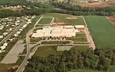 Dover, DE, Aerial View Dover High School, Chrome Vintage Postcard b8147 picture