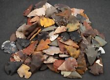 ** 10 PC River Washed Flint Arrowheads Ohio Collection Points Size 1